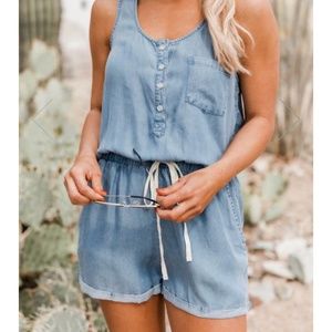 Chambray romper